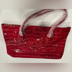 Elizabeth Arden Glossy Red Tote Bag